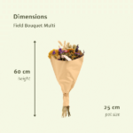 Suszone kwiaty Field Bouquet Multi - Ø25 - ↨60cm - obrazek 2