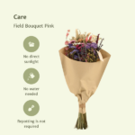 Suszone kwiaty Field Bouquet Pink - Ø20 - ↨50cm - obrazek 3